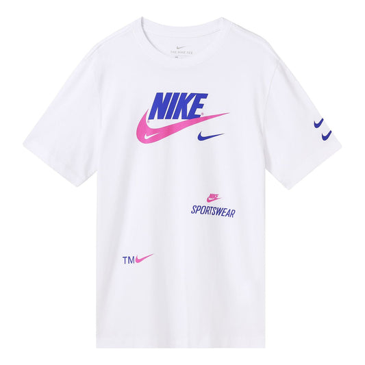 Nike Alphabet Sports Short Sleeve White CU0079-100