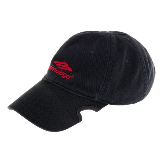 Balenciaga 3B Sports Icon Cap 'Black Red' 697749410B21074
