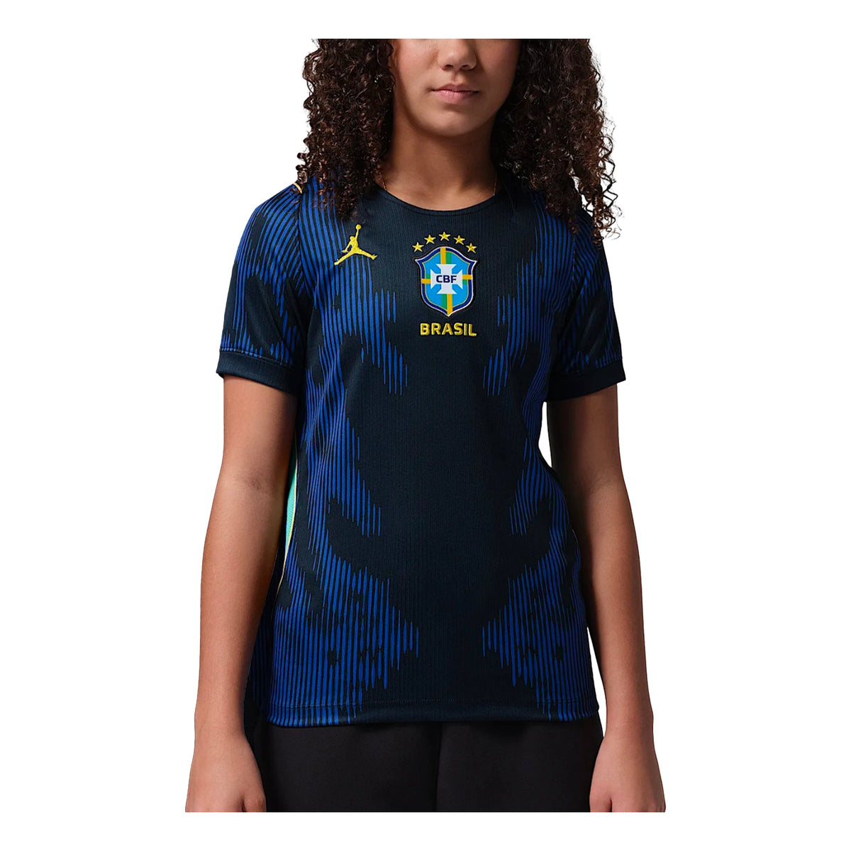 Jordan Brazil National Team 2026 Stadium Away Dri-FIT Soccer Jersey 'Old Royal Black' IU1080-417