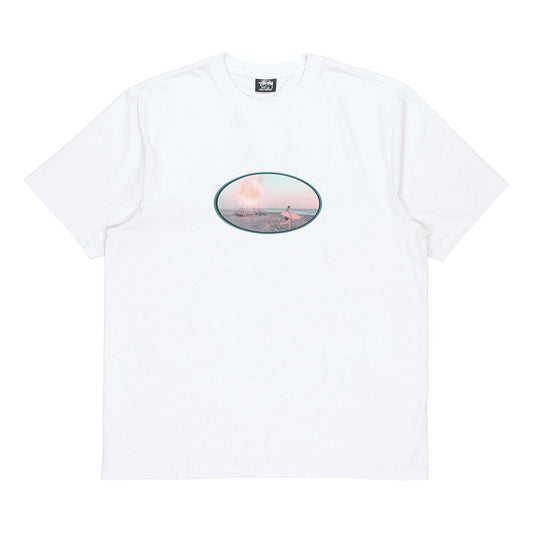 Stussy Unisex Gun Crush Printing Round-neck White 3903742