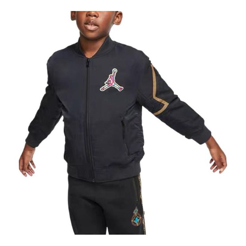 (GS) Air Jordan Jacket 'Black' CW7497-010