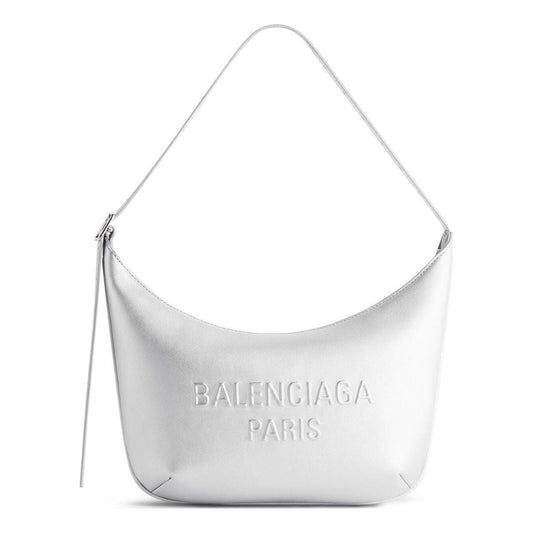 (WMNS) Balenciaga Mary-kate Sling Bag Metallized 'Silver' 7717332AAKE8110