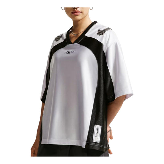 (WMNS) Nike Sportswear Oversized Jersey 'White Black' IQ6138-101