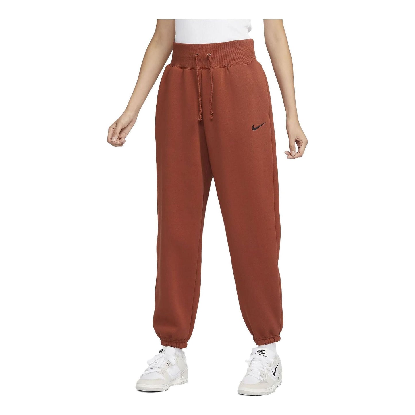 (WMNS) Nike Sportswear Phoenix Fleece High-Waisted Oversized Tracksuit Bottoms 'Rugged Orange' DQ5888-832
