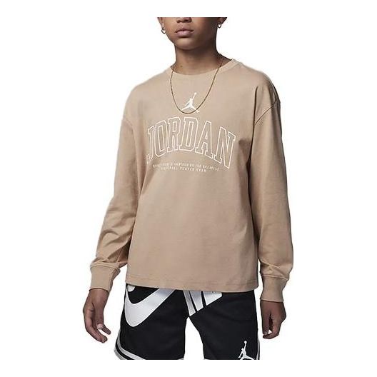 (GS) Air Jordan No Look Long-Sleeve T-Shirt 'Hemp' FZ1870-200