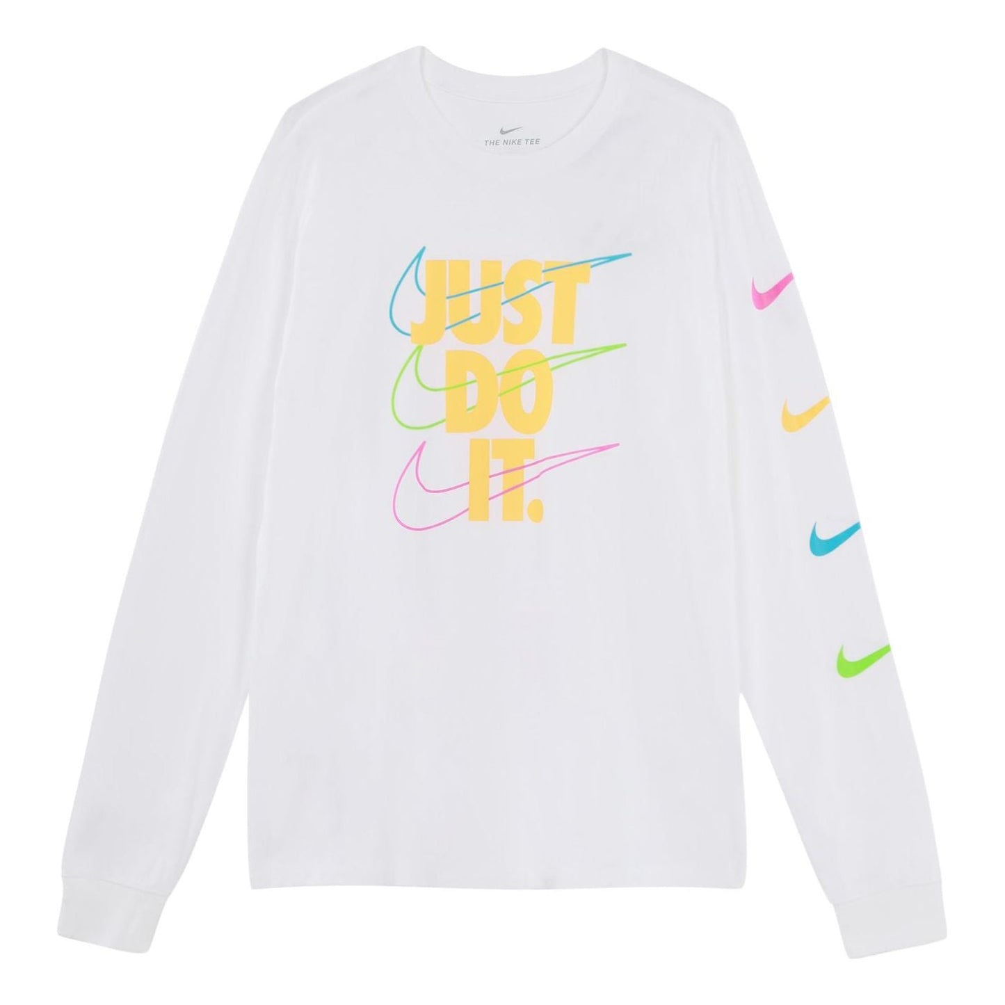 Nike MENS Brandmarks Jdi Casual SportsLong Sleeve White DB6189-100