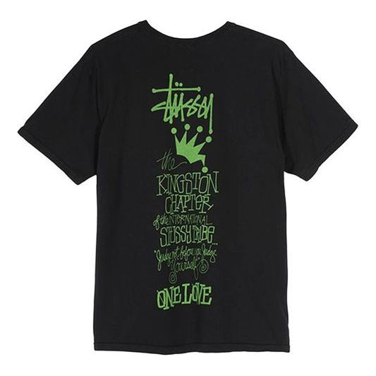 Stussy Kingston Tee Crown Short Sleeve Unisex Black 1904440-BLACK
