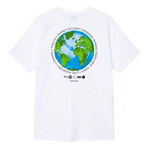 Men's Stussy Golbal Pattern Design Short Sleeve 1904506