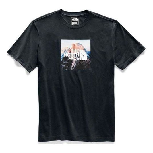 THE NORTH FACE Men's Clean Ascent Tee Box Logo Print Black NF0A3X6UJK3