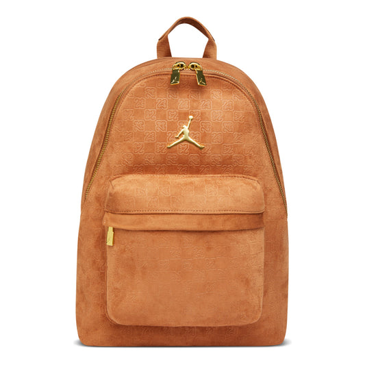 Jordan 23.5L Suede Monogram Backpack 'Cognac' IQ3205-200