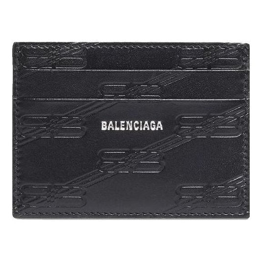 Balenciaga Embossed Monogram Card Case Box 'Black' 717763210JS1000