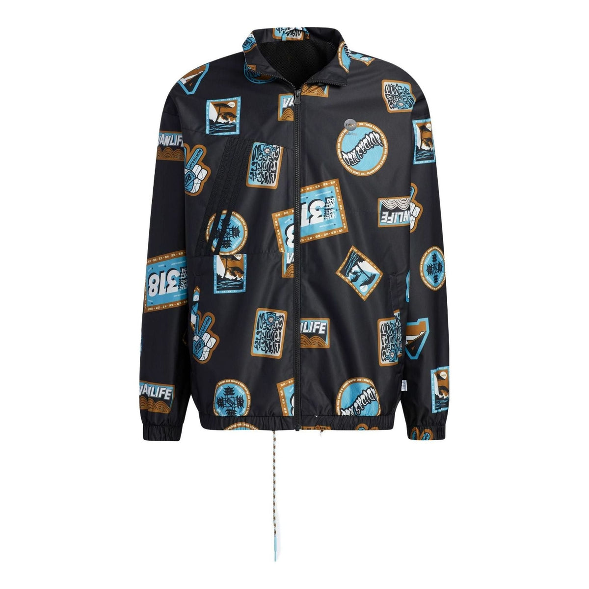 adidas Neo CESP Windbreaker Jackets 'Black Blue' IA6838