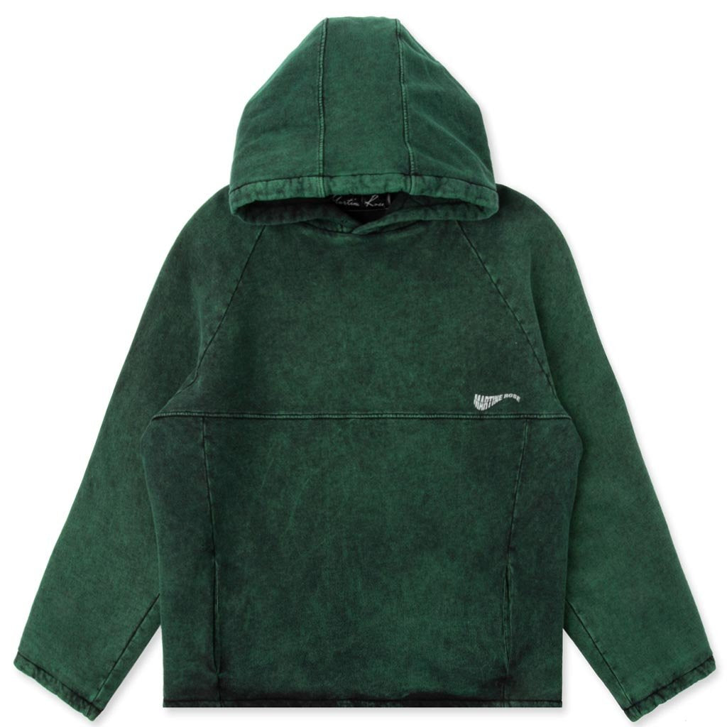 Acid Wash Hoodie - Green