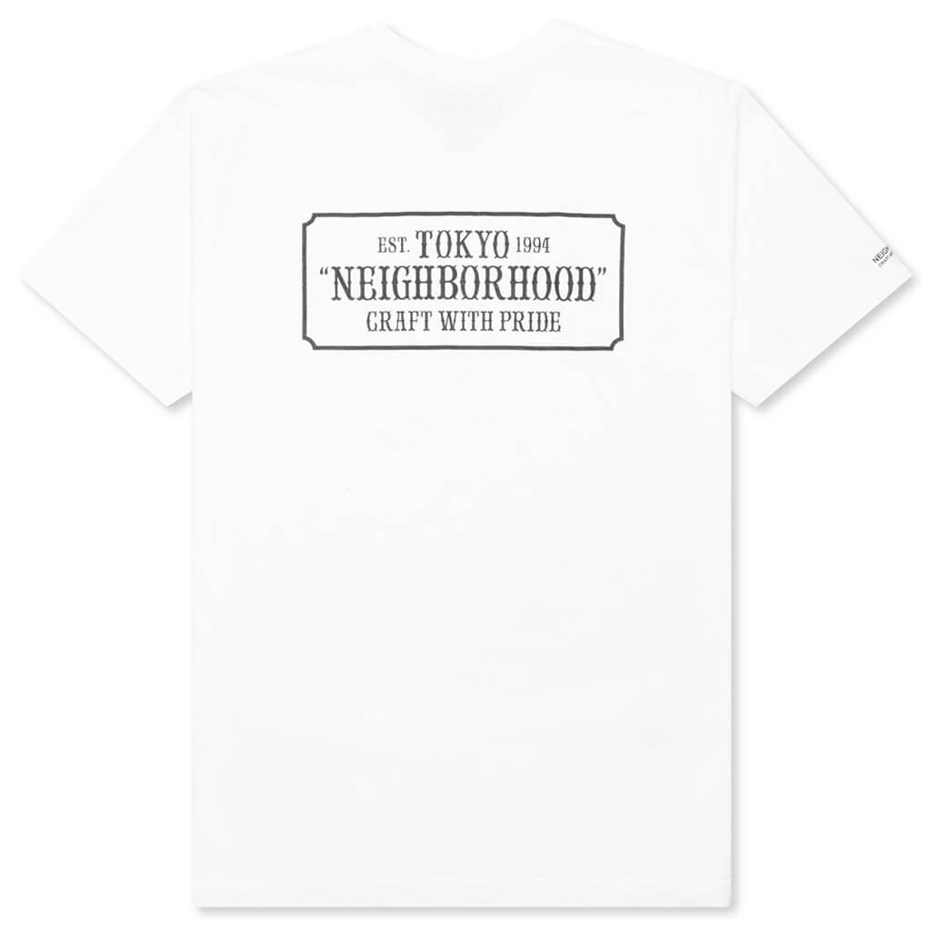 Bar & Shield S/S C-Tee - White
