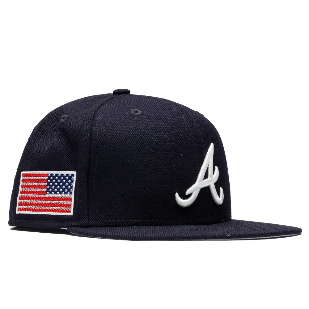 New Era x Swarovski Flag Atlanta Braves 59FIFTY Fitted - Navy