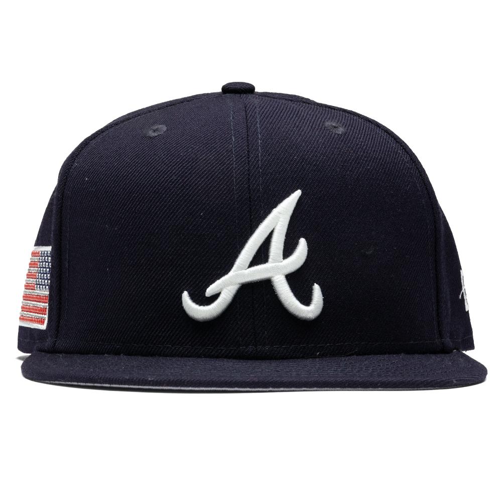 New Era x Swarovski Flag Atlanta Braves 59FIFTY Fitted - Navy