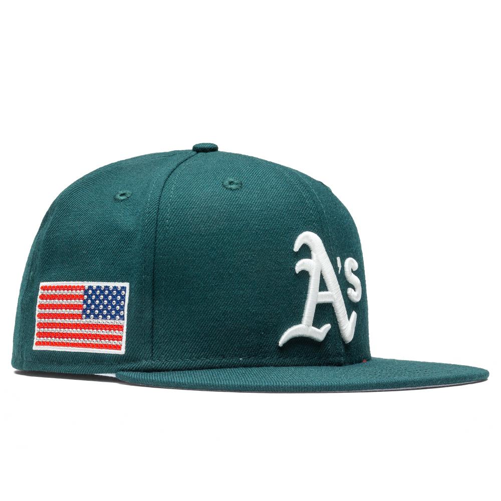 New Era x Swarovski Flag Oakland Athletics 59FIFTY Fitted - Dark Green