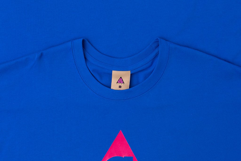 ACG Logo L/S Tee - Racer Blue/Rush Pink