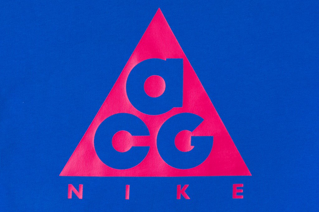 ACG Logo L/S Tee - Racer Blue/Rush Pink