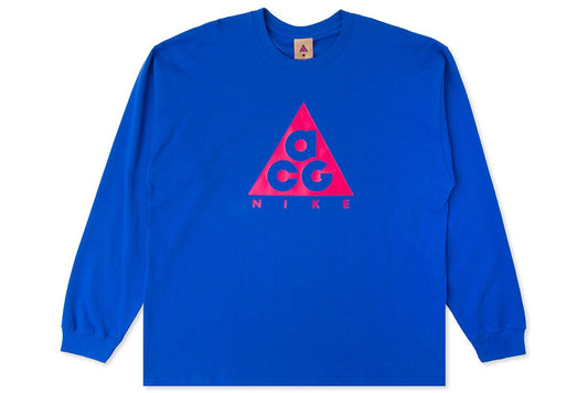 ACG Logo L/S Tee - Racer Blue/Rush Pink