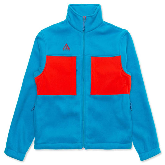 ACG Microfleece Jacket - Blue/Habanero Red