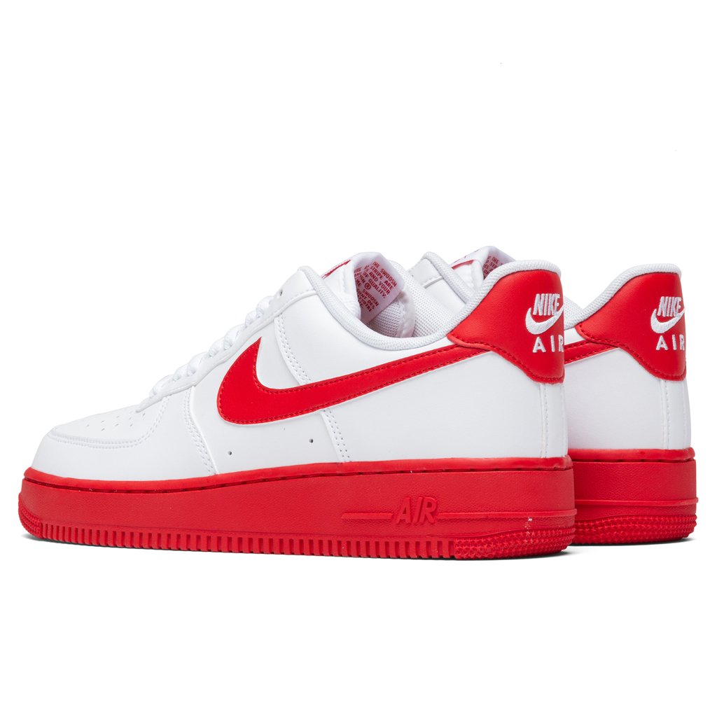 Air Force 1 '07 - White/University Red Midsole