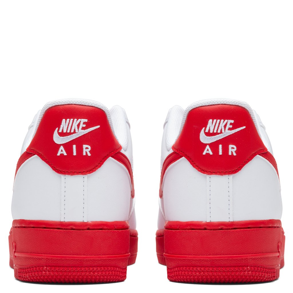 Air Force 1 '07 - White/University Red Midsole