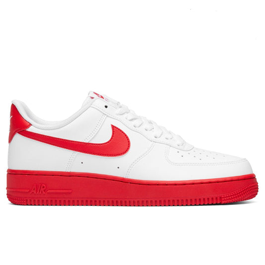 Air Force 1 '07 - White/University Red Midsole