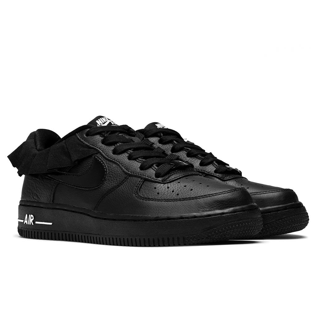 Air Force 1 LV8 Ruffle QS (GS) - Black/Black/White