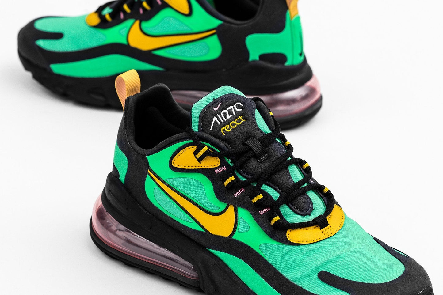 Air Max 270 React - Electro Green/Yellow Ochre/Obsidian