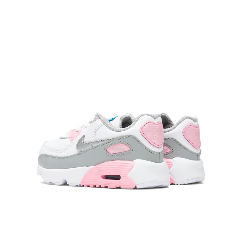 Air Max 90 LTR (TD) - Light Smoke Grey/Metallic Silver/White/Pink