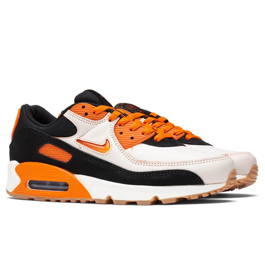 Air Max 90 Premium "Home & Away" - Sail/Safety Orange/Black/Gum Medium Brown