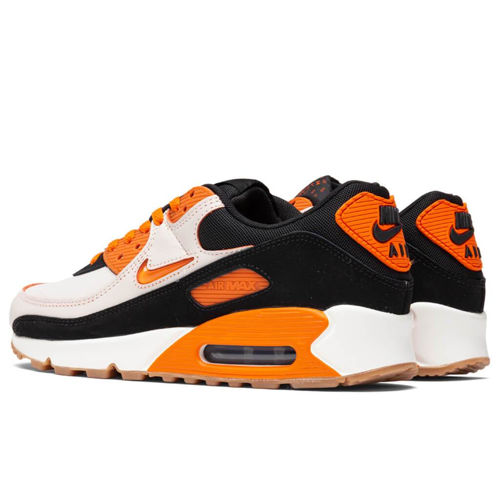 Air Max 90 Premium "Home & Away" - Sail/Safety Orange/Black/Gum Medium Brown