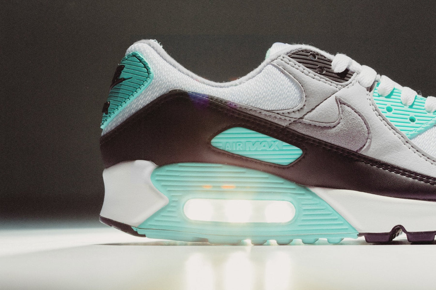 Air Max 90 - White/Particle Grey/Hypher Turq/Black