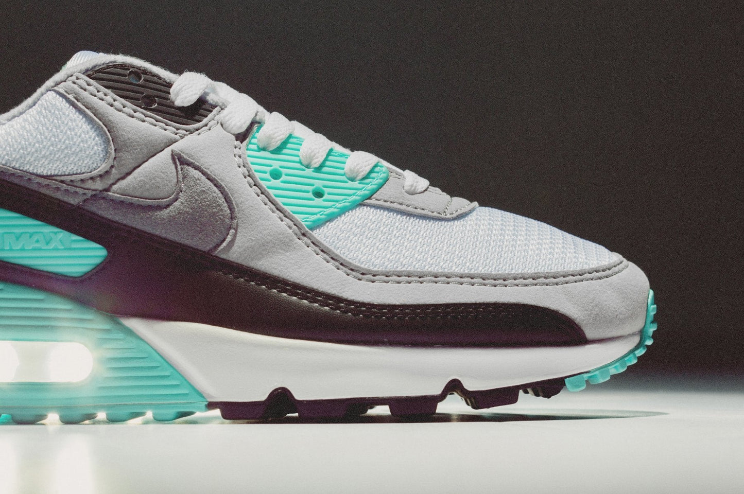 Air Max 90 - White/Particle Grey/Hypher Turq/Black