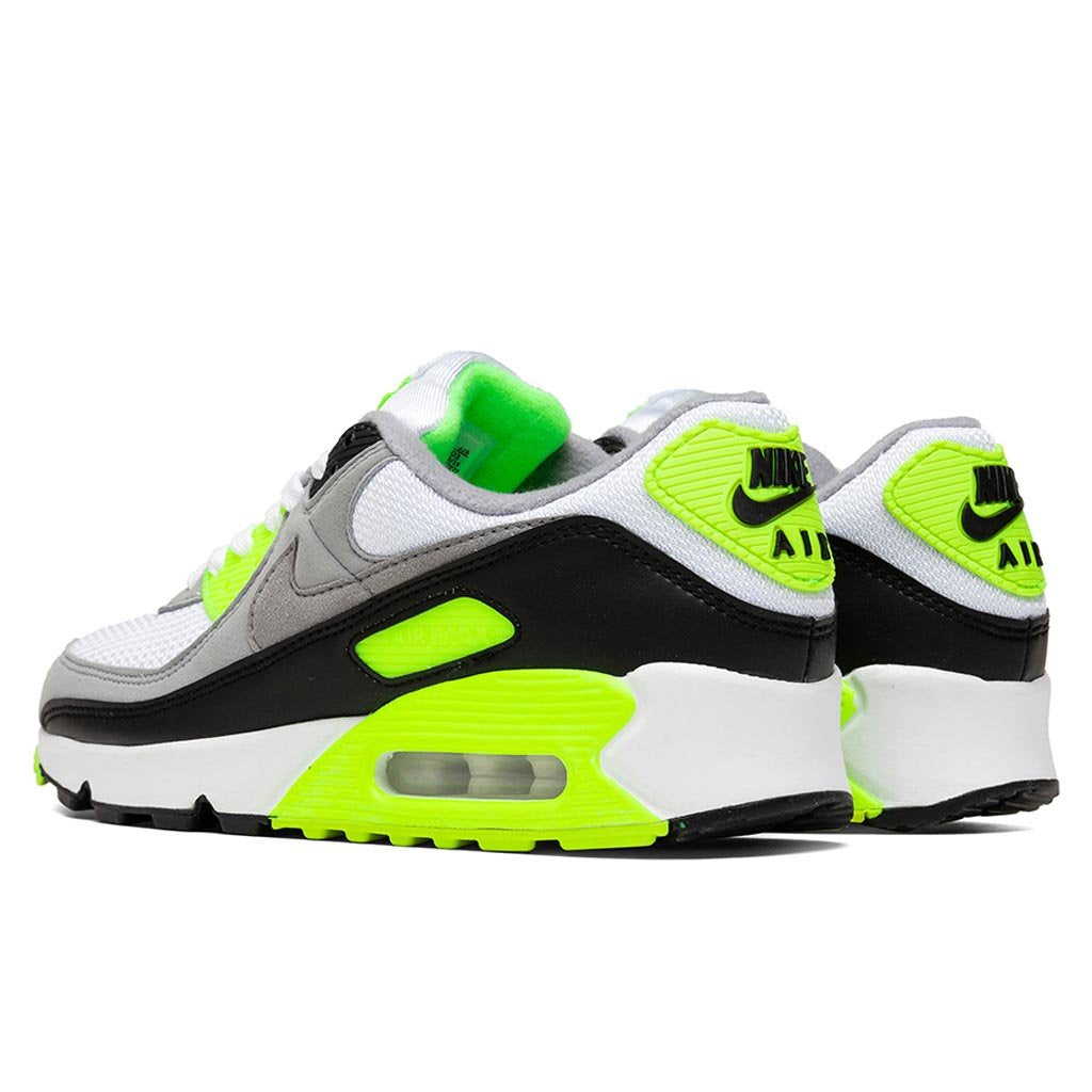 Air Max 90 - White/Particle Grey/Volt/Black