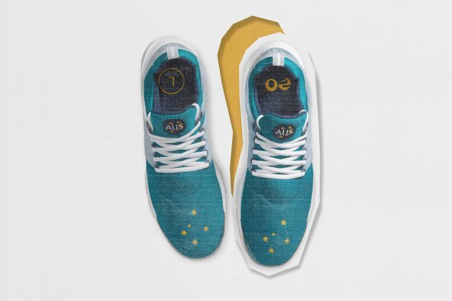 Air Presto "Australia" - Fresh Water/Varsity Maize