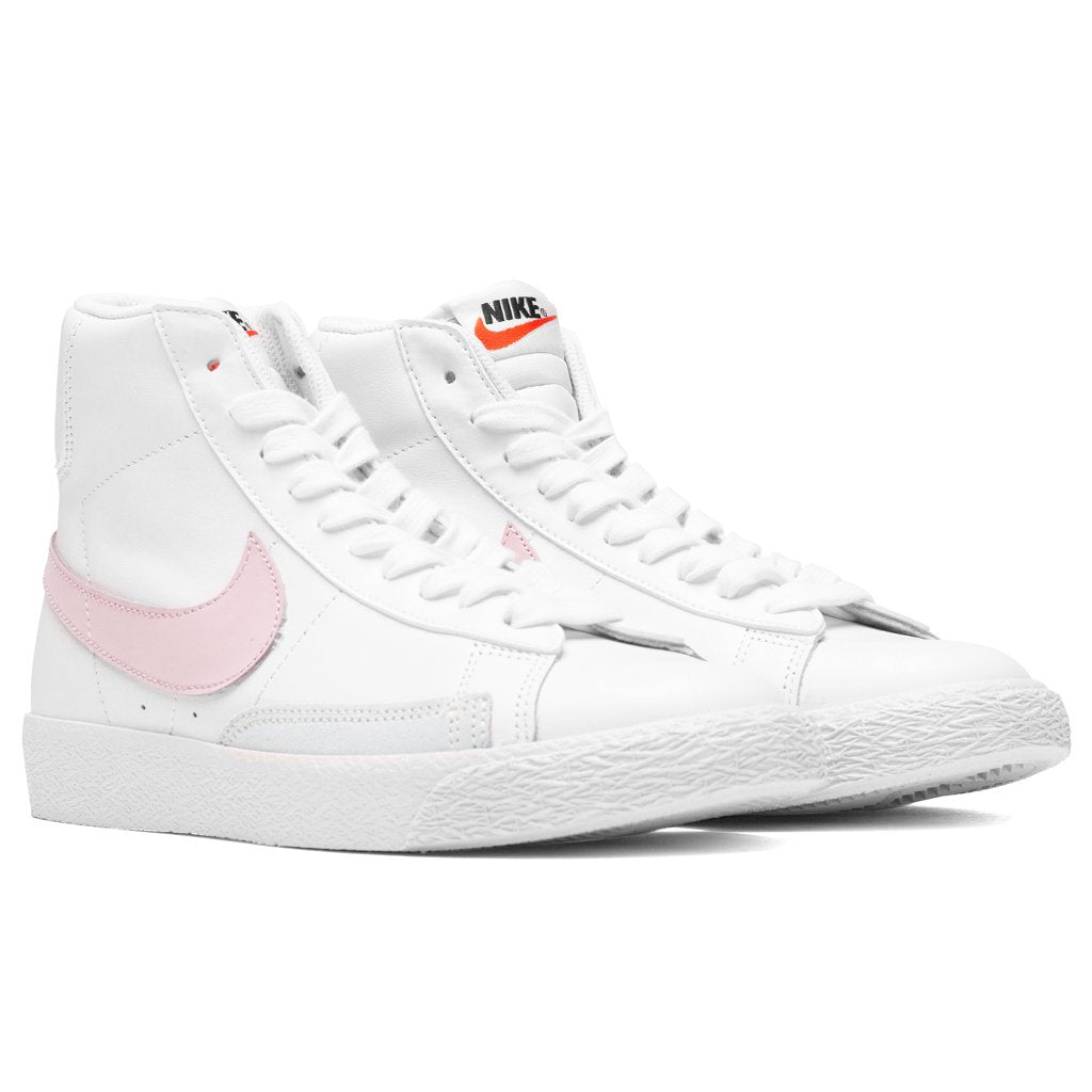 Blazer Mid (GS) - White/Pink Foam