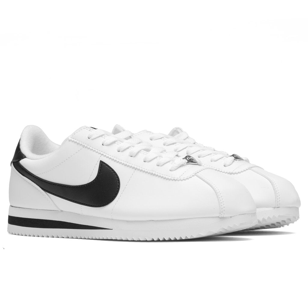 Cortez Basic - White/Metallic Silver