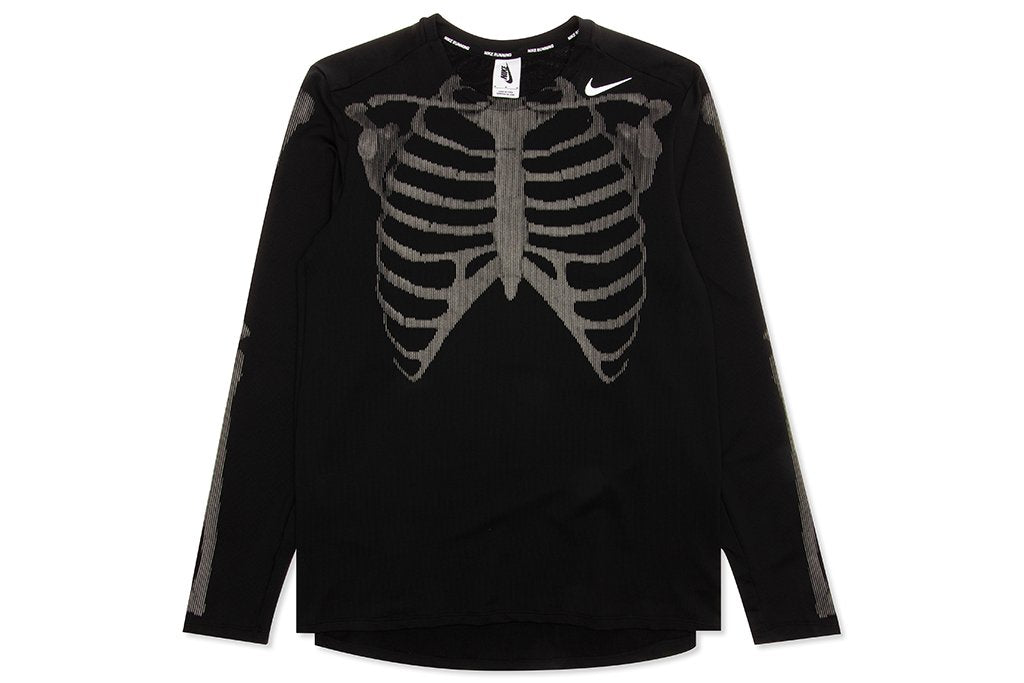 LAB Skeleton Long Sleeve Top - Black