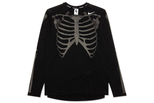 LAB Skeleton Long Sleeve Top - Black