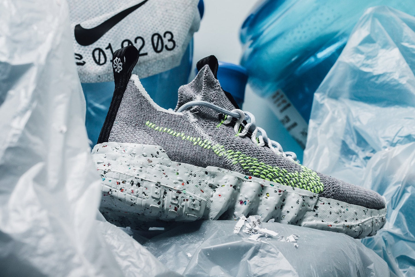 Space Hippie 01 "This is Trash" - Grey/Volt Glow