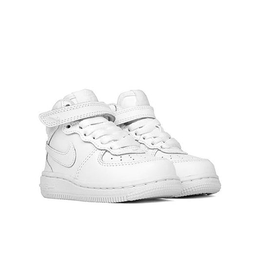 Toddler Air Force 1 Mid - White/White/White