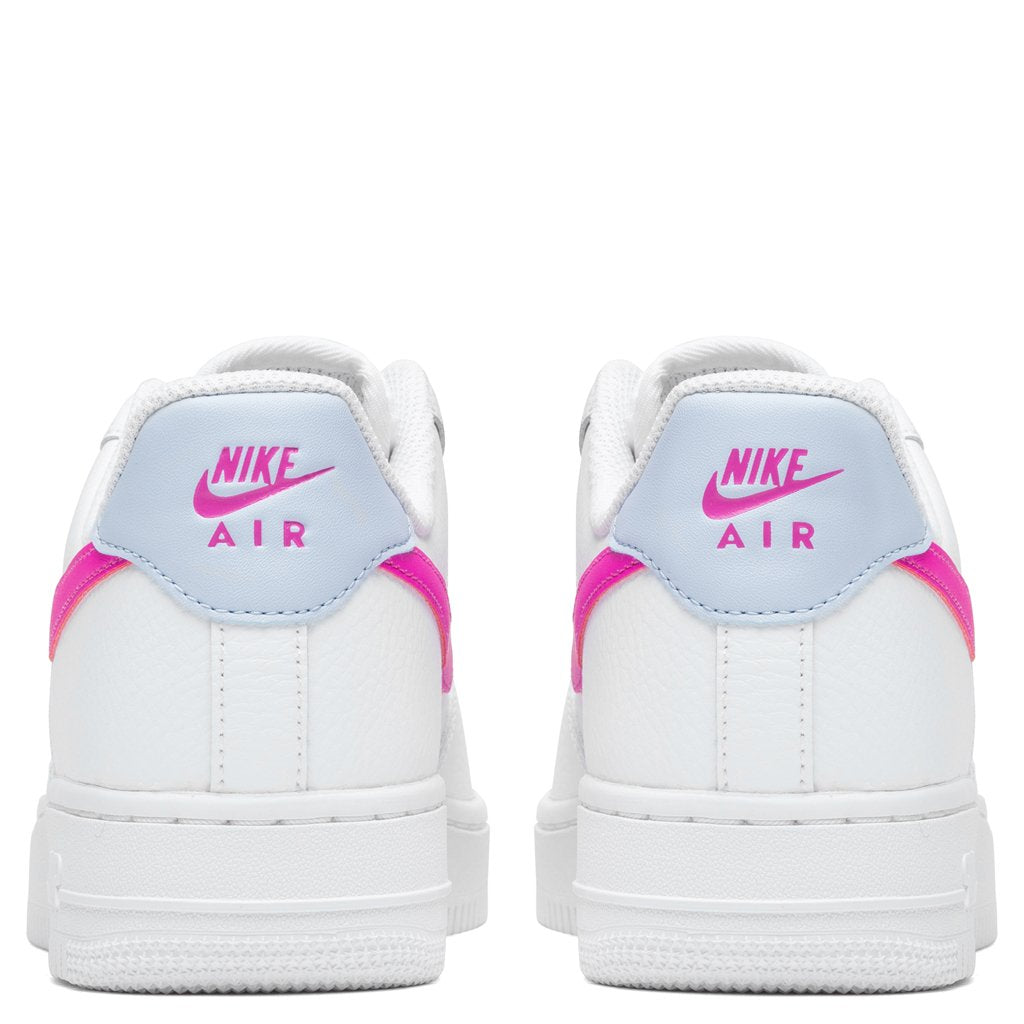 Women's Air Force 1 '07 - White/Fire Pink/Hydrogen Blue