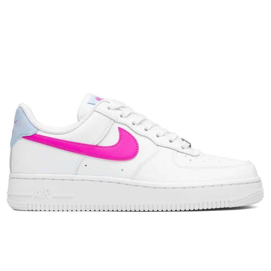 Women's Air Force 1 '07 - White/Fire Pink/Hydrogen Blue