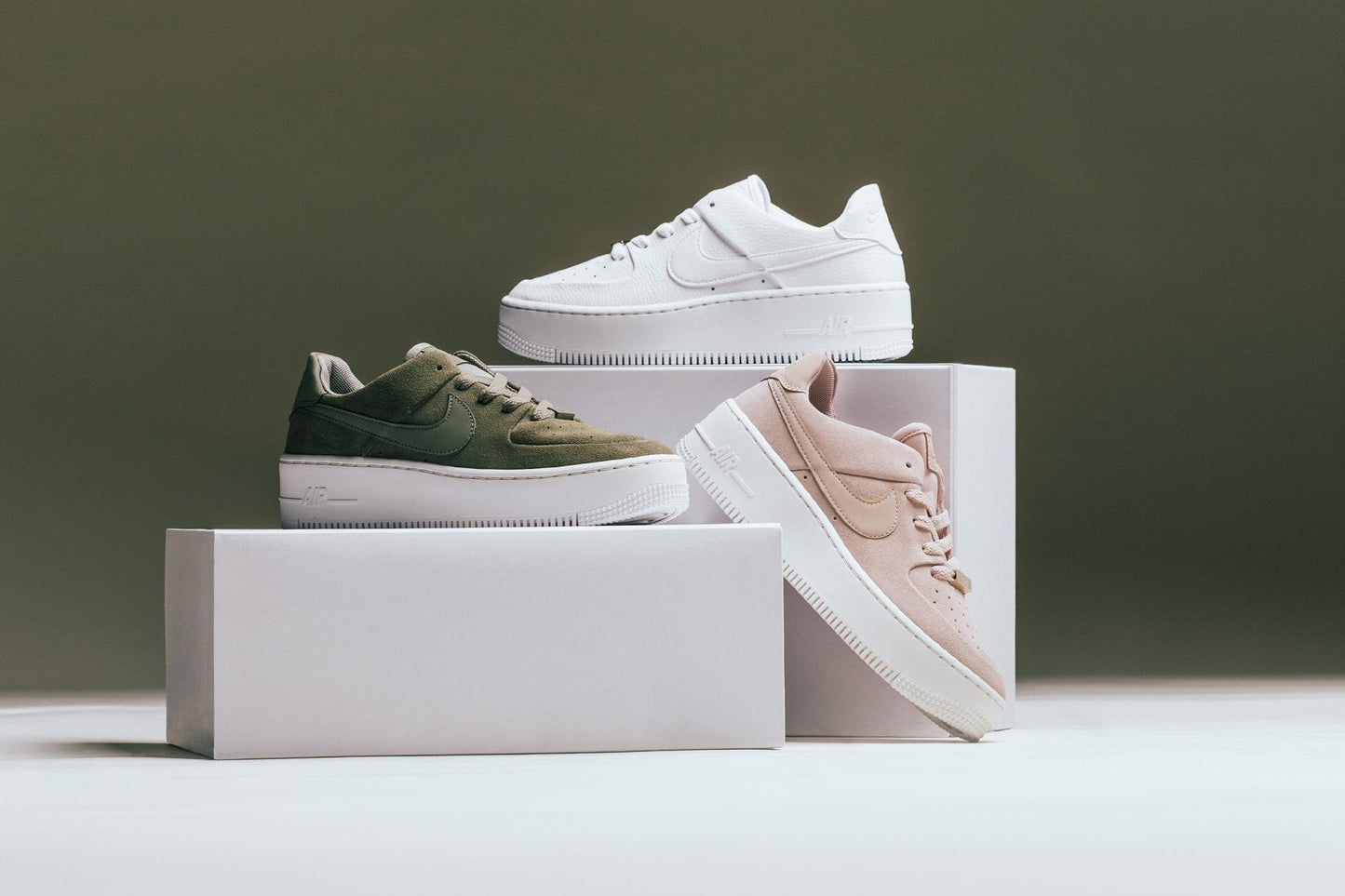 Women's Air Force 1 Sage Low - White/White