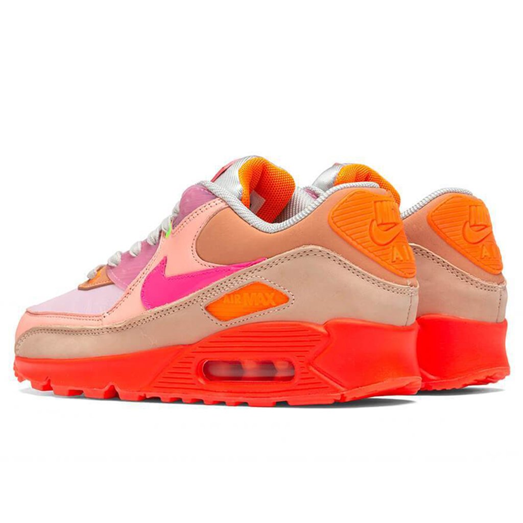 Women's Air Max 90 - Bright Crimson/Pure Platinum