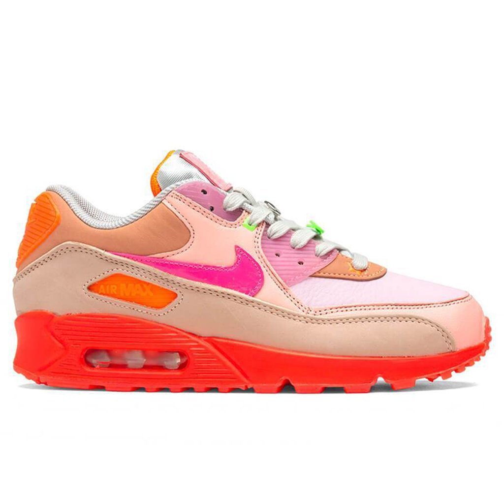 Women's Air Max 90 - Bright Crimson/Pure Platinum