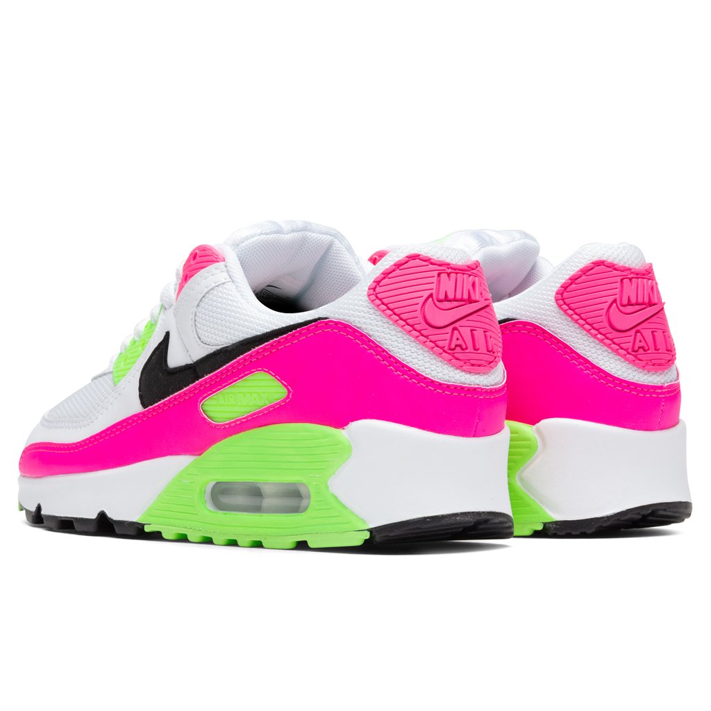 Women's Air Max 90 - White/Black/Pink Blast
