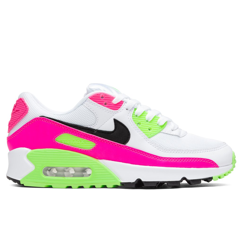 Women's Air Max 90 - White/Black/Pink Blast